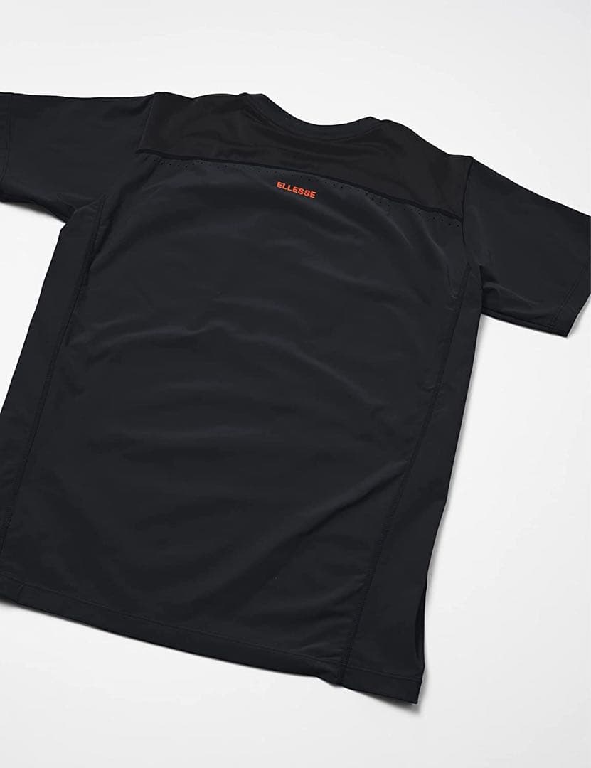 ellesse エレッセ テニスウェア ショートスリーブツアーシャツ黒 メンズL
