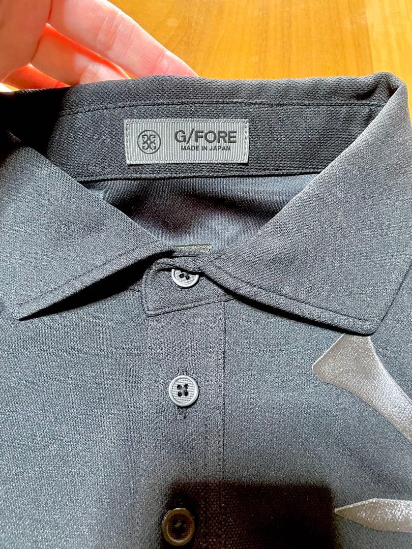 【超美品】G/FORE ジーフォアメンズシャツ　ブラック