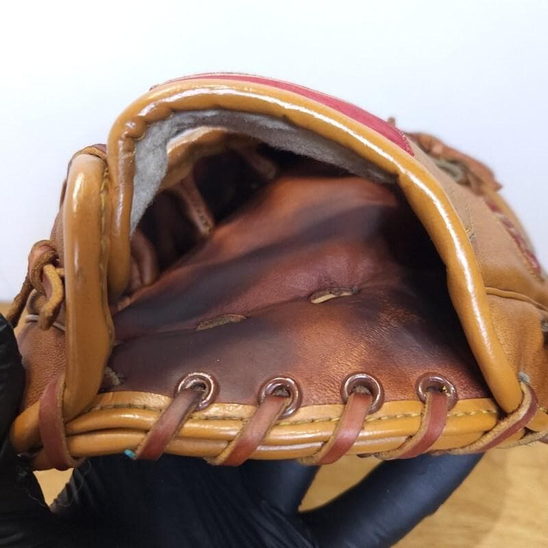 ローリングス ビンテージ 布ラベル サークルR 金具ハトメ 内野用 軟式グローブ