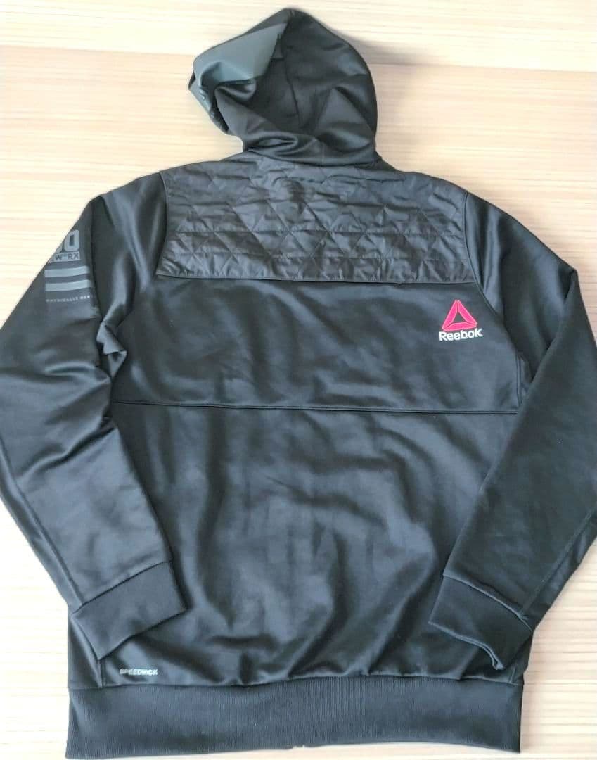 Reebok ハイブリッドスウェット 上下セット ブラック XO セットアップ