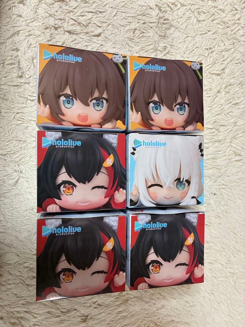 ホロライブひっかけフィギュアVol.8 大神ミオ　夏色まつり　白フブキ6個セット
