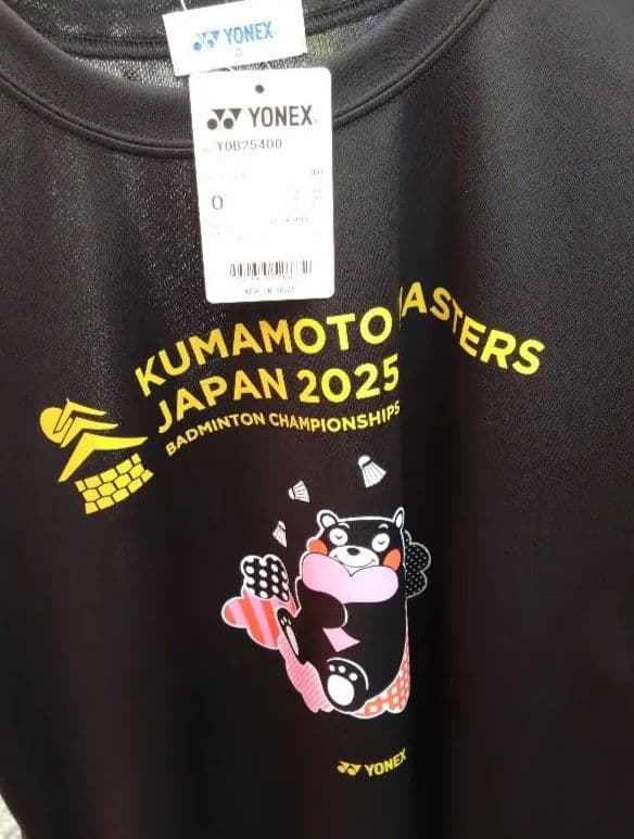 YONEX ヨネックス 2025熊本マスターズ くまモンTシャツ