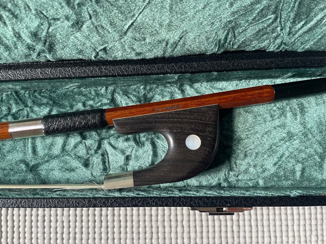 W.E.DORFLER デルフラー コントラバス弓 ジャーマンスタイル ケース付