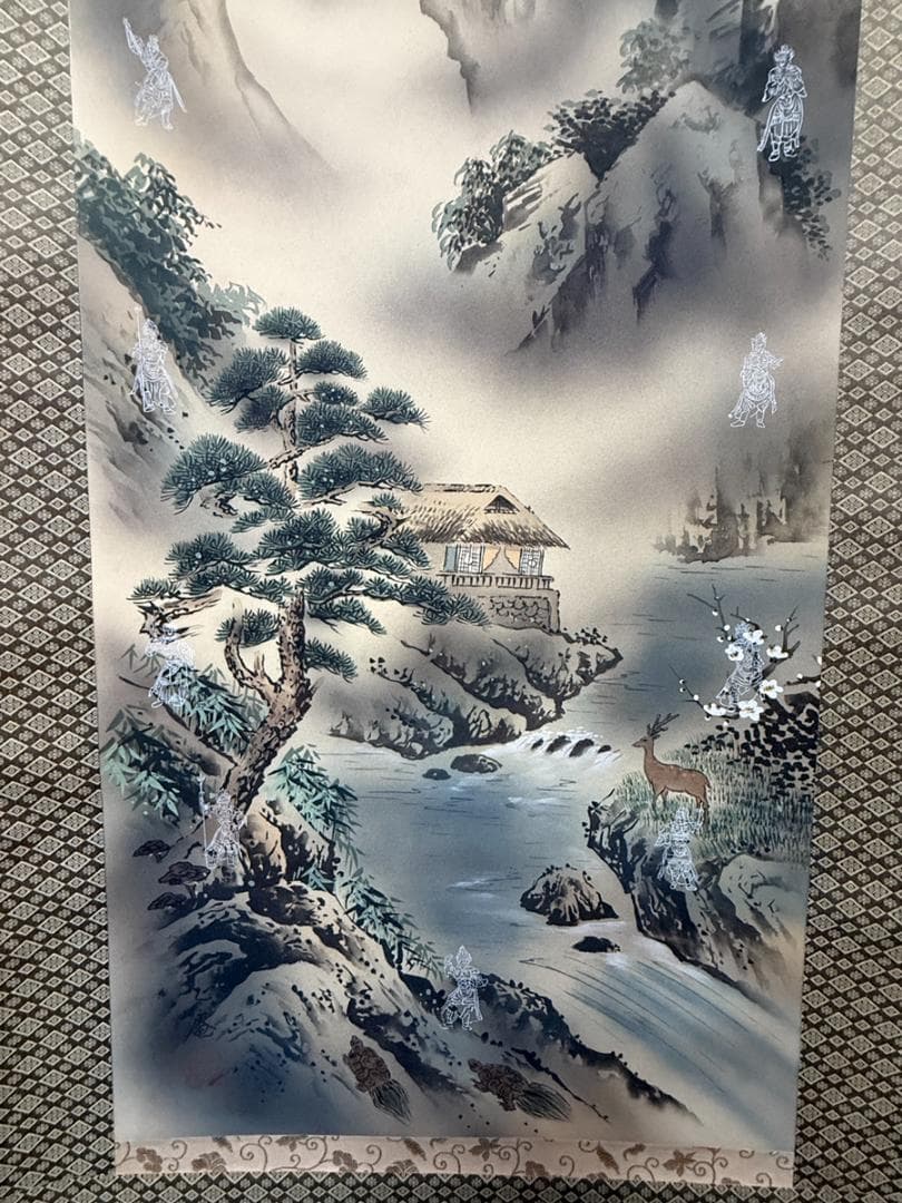 掛軸 真作 坪内正庵作 十二神将守護軸 共木箱付【目立った傷や汚れなし】
