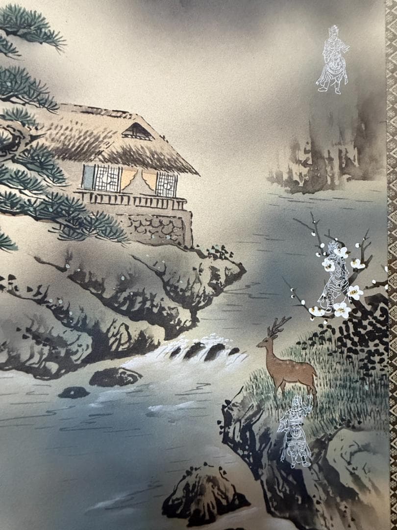 掛軸 真作 坪内正庵作 十二神将守護軸 共木箱付【目立った傷や汚れなし】