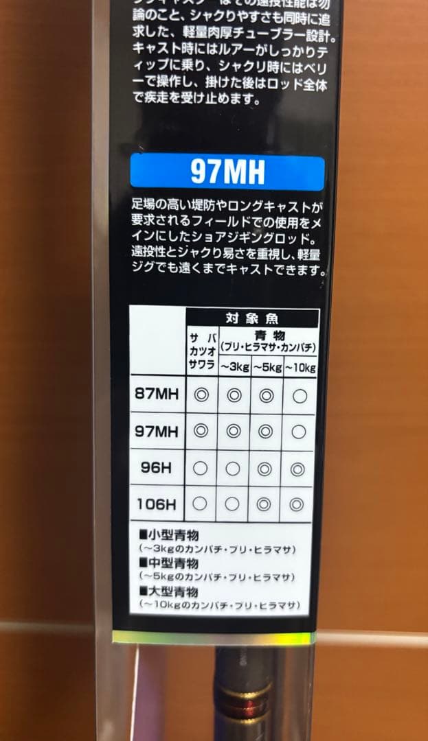 ショアジギング専用ロッド