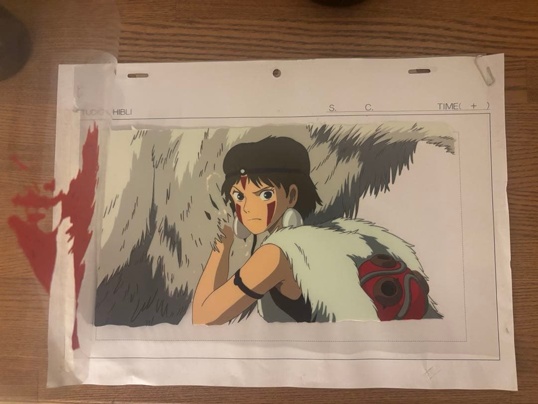 もののけ姫　サン　セル画　ジブリ