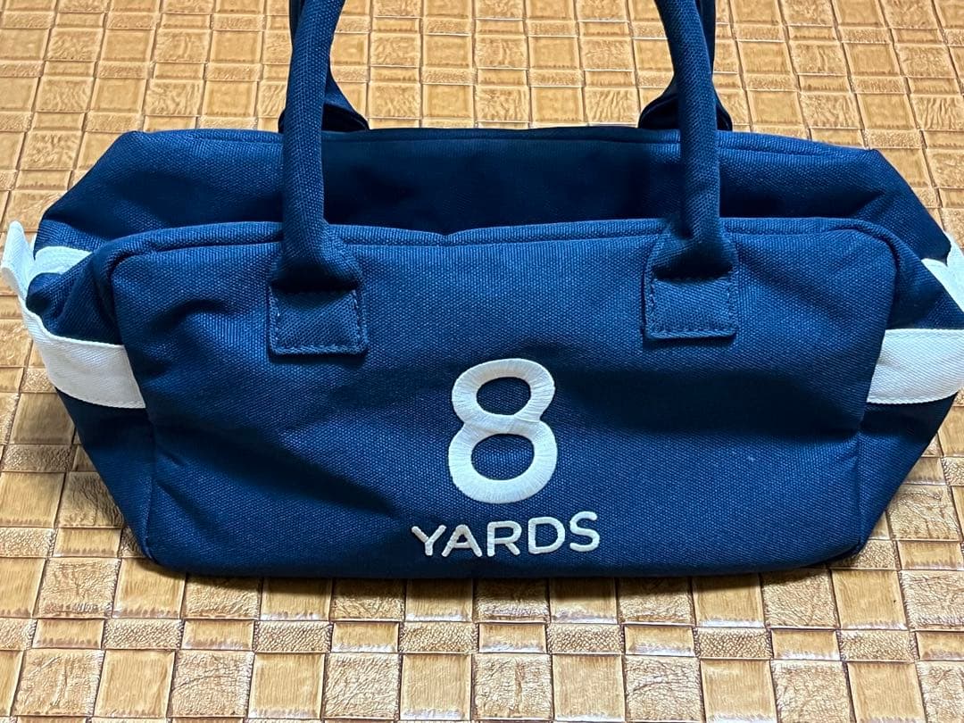 ハチヤーズ　ナイロンカートバッグ　/ネイビー　ロゴ刺繍　蜂　手提げ　8YARDS