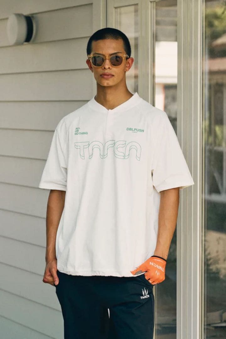 メンズウェア TNRCN EVERCORE HENLEY TECH TEE WHITE