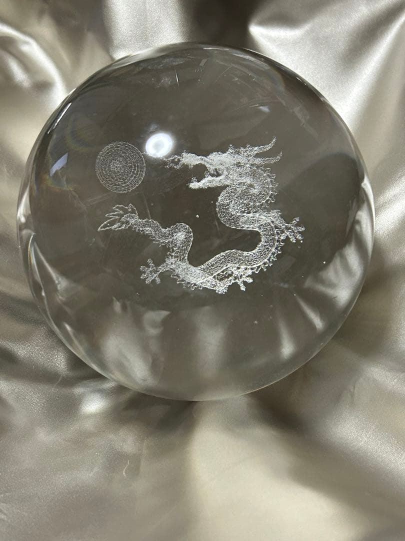 本水晶ドラゴン龍　径約11cm ヒーリングにも最適‼️大特価SALE