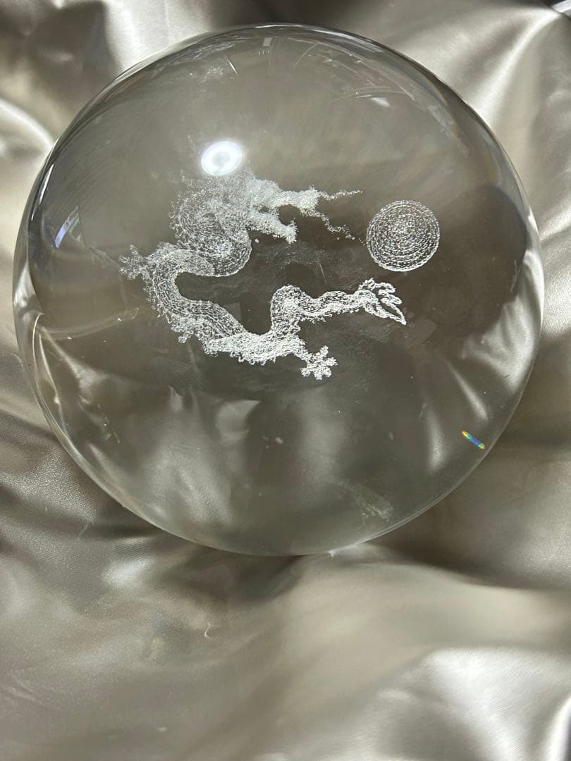 本水晶ドラゴン龍　径約11cm ヒーリングにも最適‼️大特価SALE