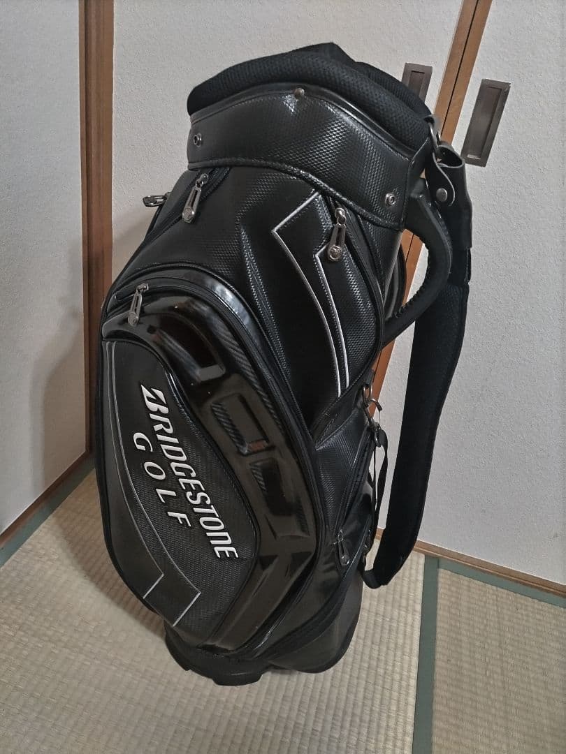 ブリジストン ツアーステージキャディバッグ◆中古品◆フードカバー有り