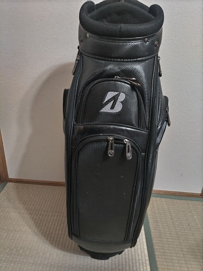 ブリジストン ツアーステージキャディバッグ◆中古品◆フードカバー有り