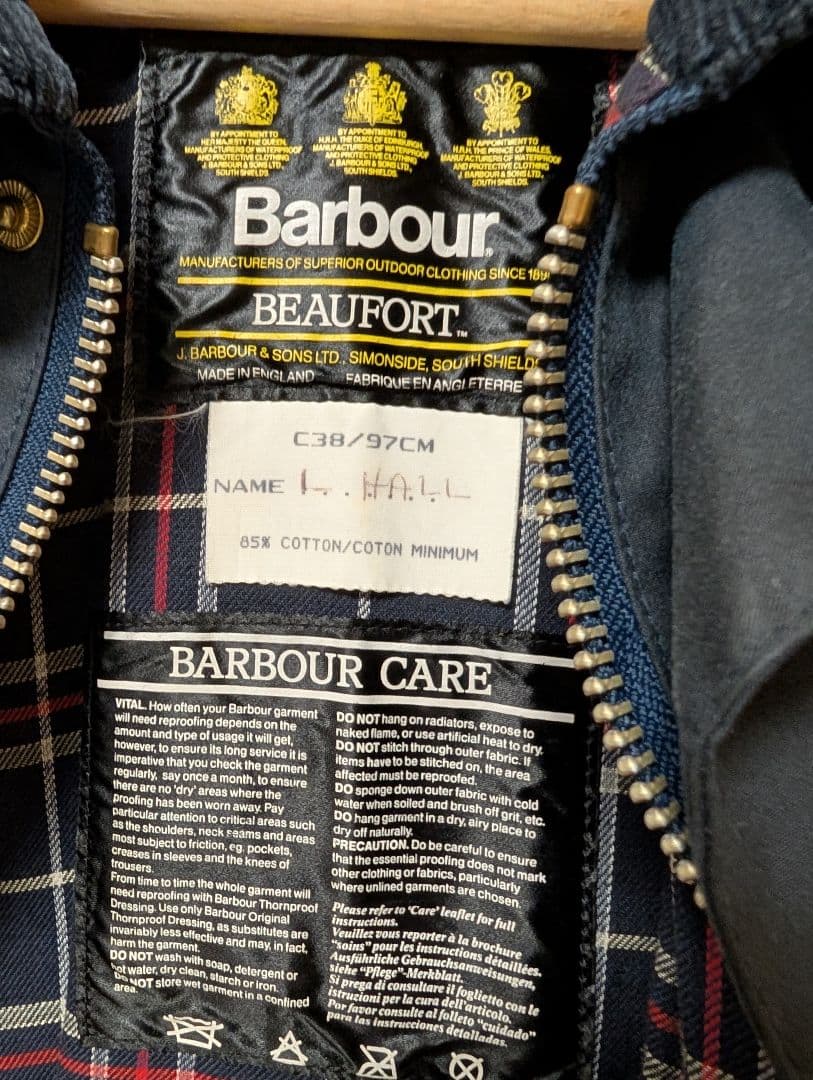 【KEJ】Barbour バブアー オイルドジャケット ビューフォート