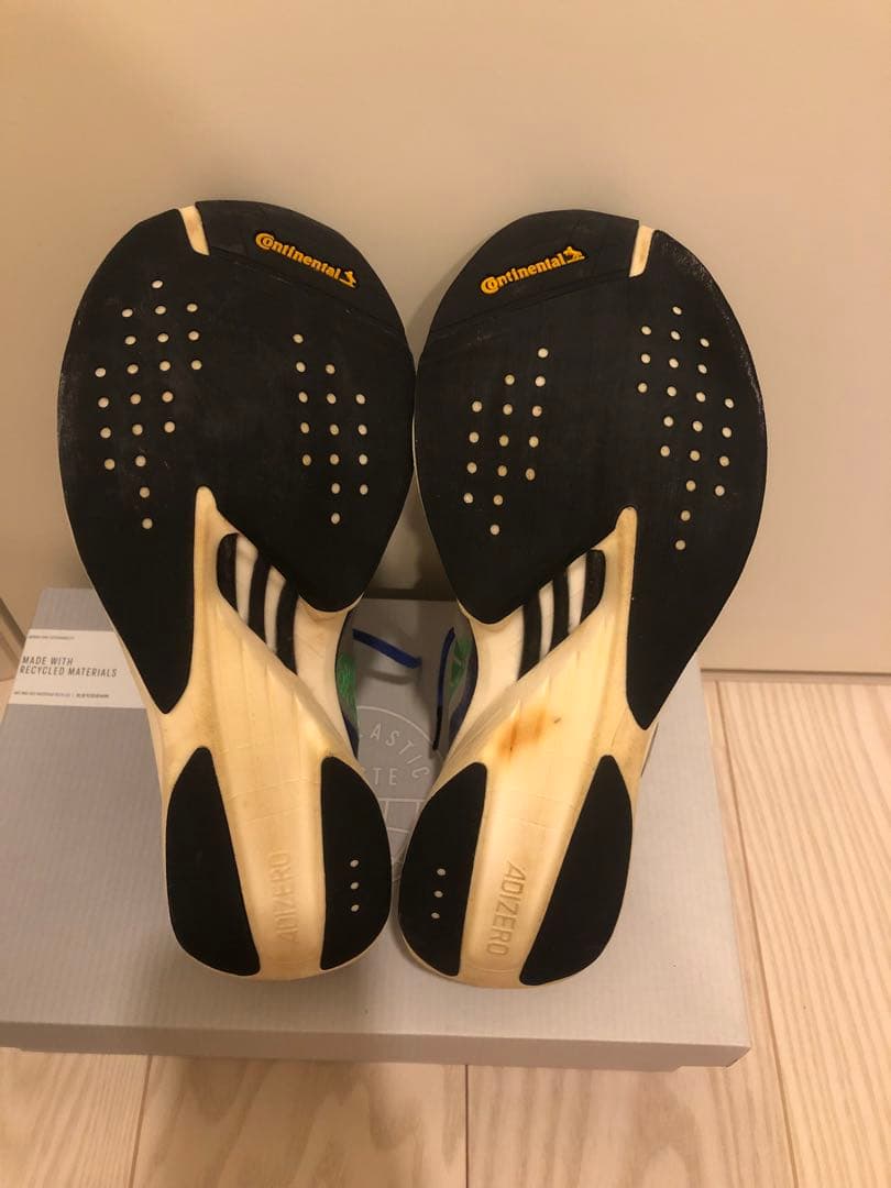ADIDAS ADIZERO ランニングシューズ 赤/青　セット