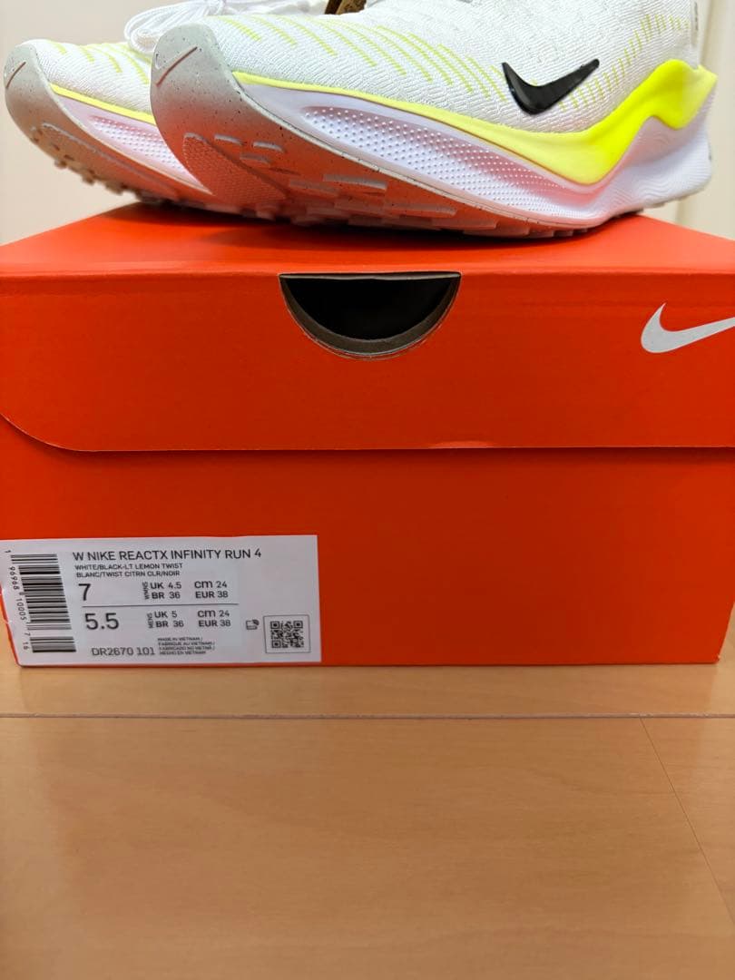 ★新品未使用/24.0cm Nike リアクトインフィニティ Run 4