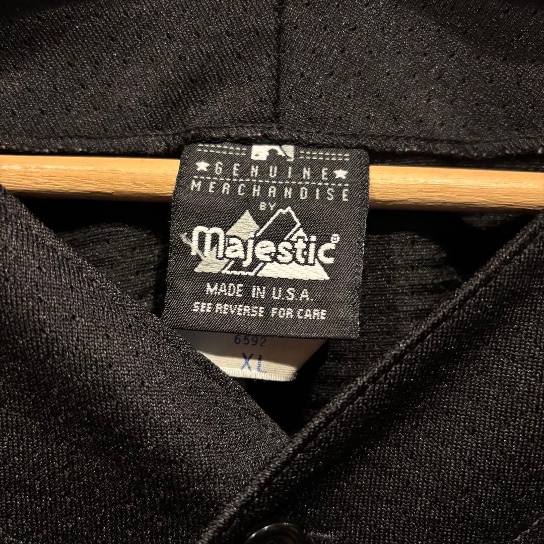 90s majestic ヤンキース ゲームシャツ MADE IN USA 古着