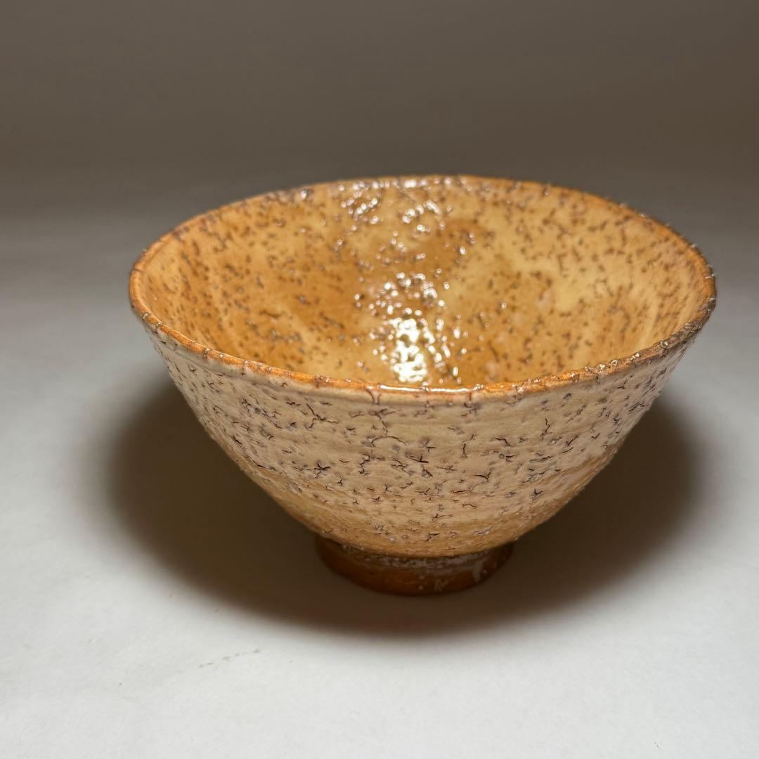 ◆萩焼窯元 長沢窯【原田隆峰】作 茶碗 四方桟共箱・共布・栞付 茶道具 抹茶碗◆