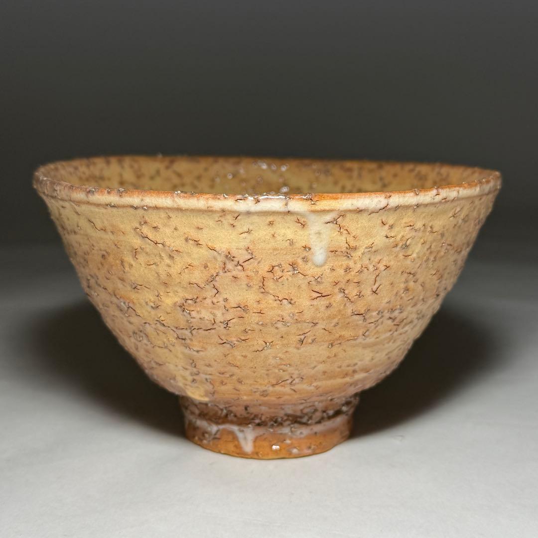 ◆萩焼窯元 長沢窯【原田隆峰】作 茶碗 四方桟共箱・共布・栞付 茶道具 抹茶碗◆