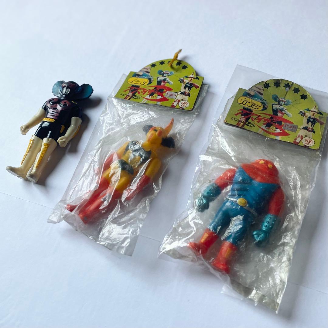 アクマイザー3 タカトク ミニソフビ 3体 未開封x2昭和レトロ 当時物 東映