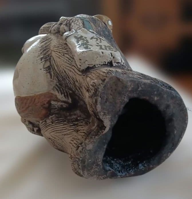 女の子のたぬき。分福茶釜の茂林寺ゆかり 約25cm
