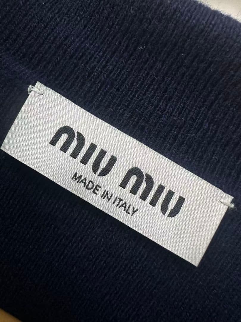 MIU MIU ミュウミュウ ネイビー ポロワンピース 新品同様