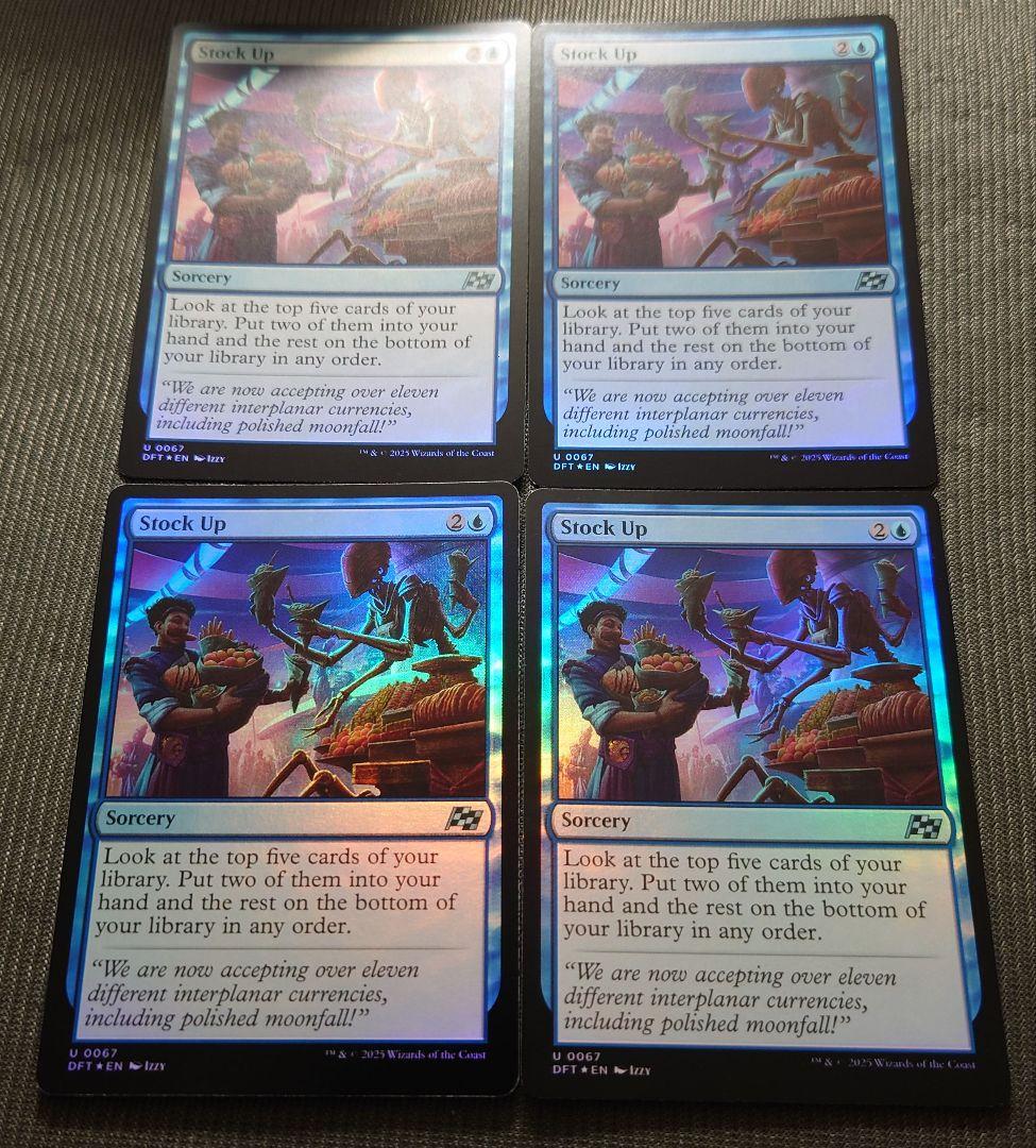 mtg 超高騰中 英語版 フルFOIL 4枚セット 食料補充 dft