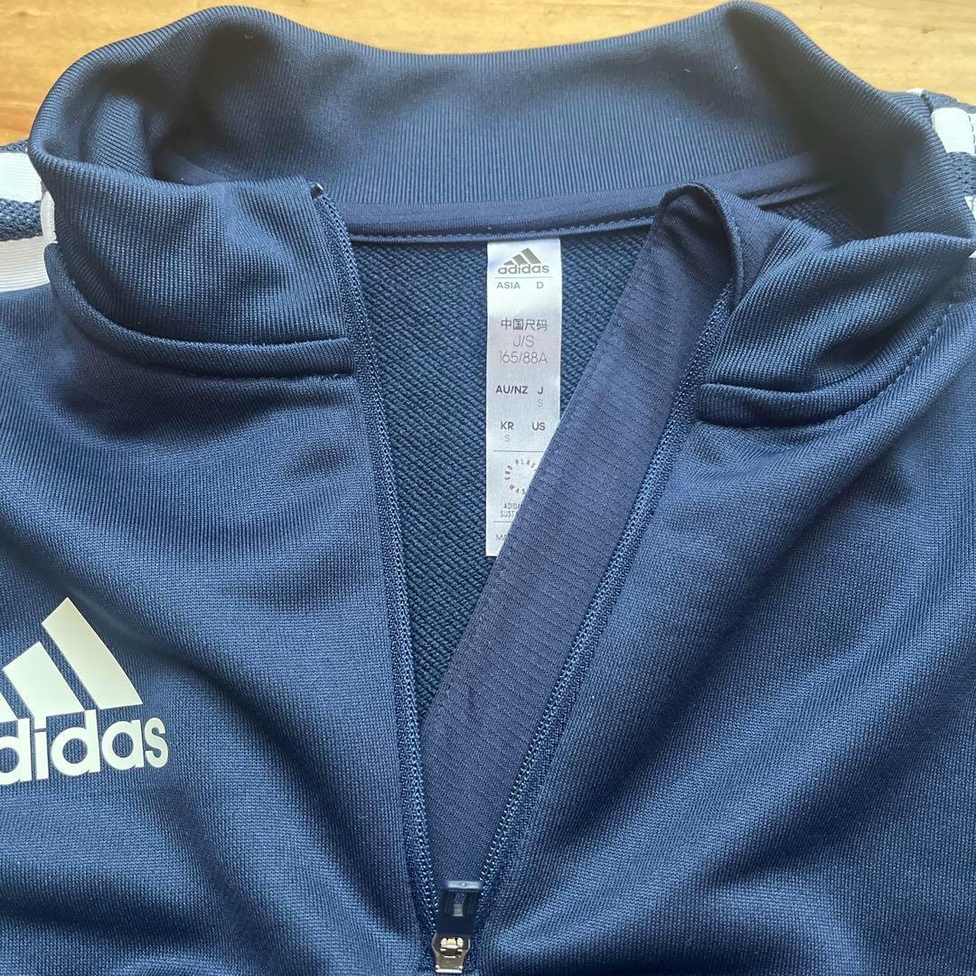 adidas　新品　 ネイビー ハーフジップジャージ上下　メンズ S