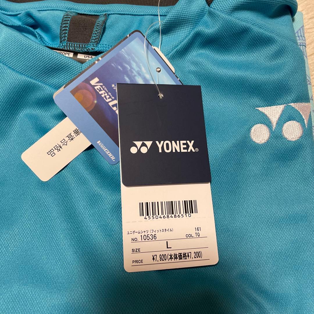YONEX テニス Tシャツ Lサイズ 水色　 ゲームシャツ