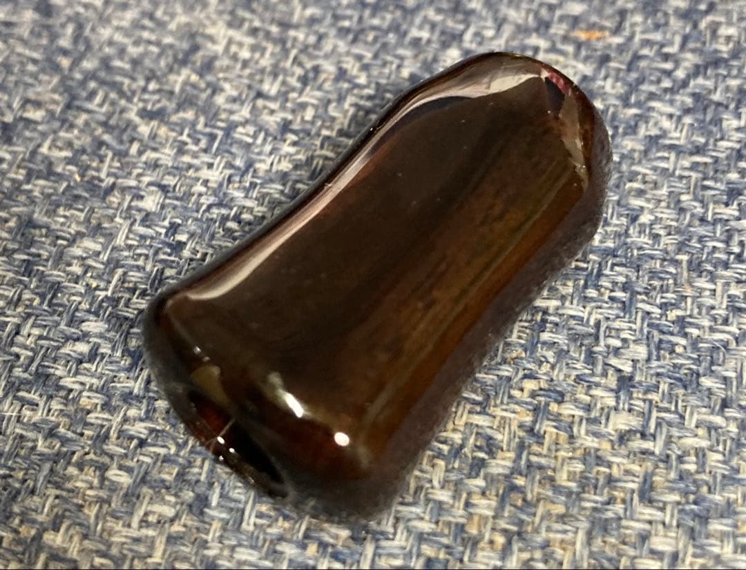 わたらせ樹脂工房製黒檀ノブ左