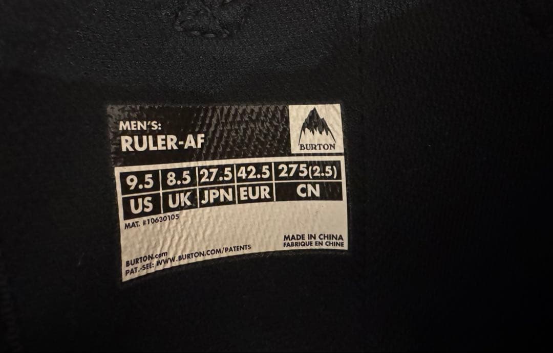 Burton RULER-AF スノーボードブーツ 27.5cm