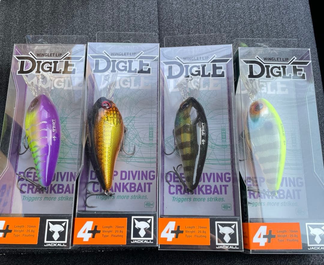 ジャッカル　ディグル5＋　4＋ 8セット　ディープクランク　ルアーセット