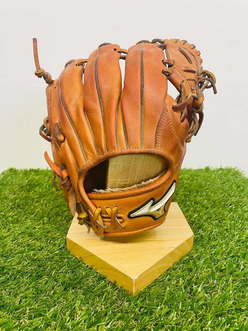 【美品✨】MIZUNO‼️ミズノ　野球　軟式用 オレンジ　グローバルエリート