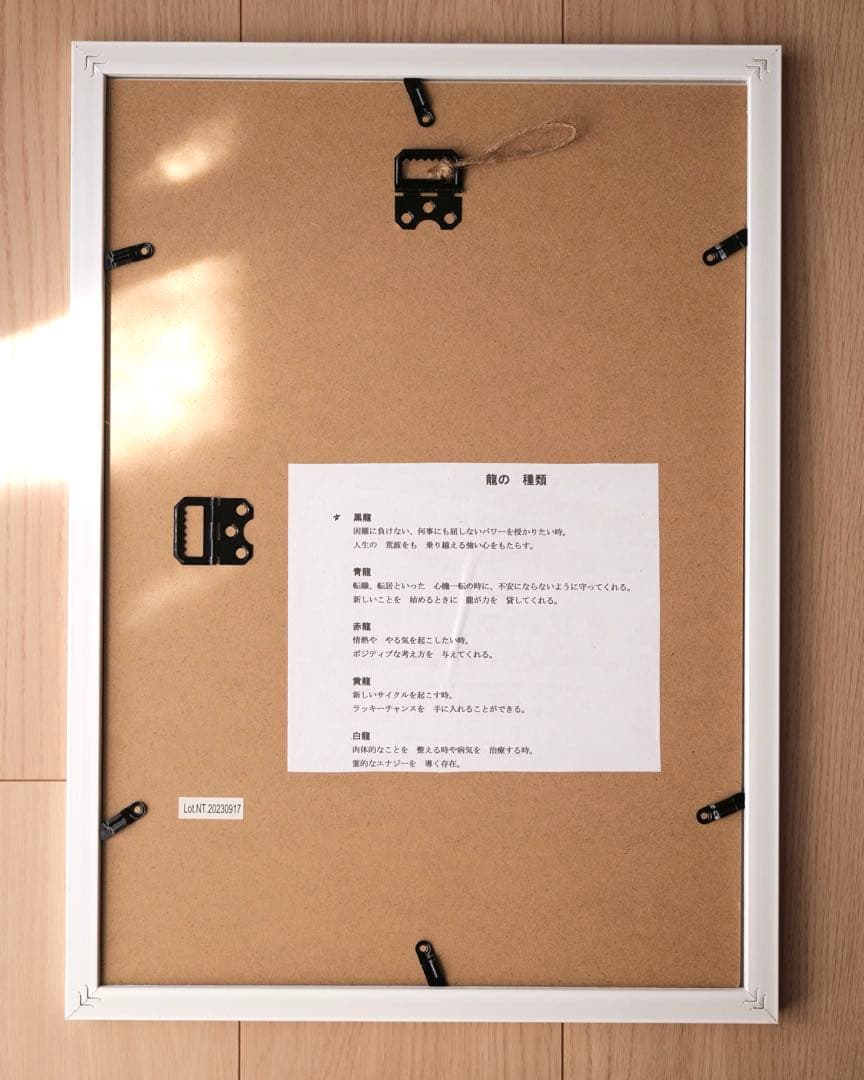【風水画】困難を超える黒龍