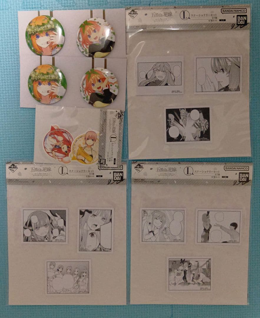 一番くじ 五等分の花嫁 ACDE賞 バストアップアクリルボード+下位賞セット