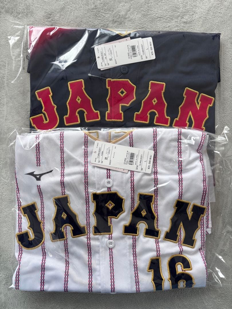 WBC 大谷ユニフォーム Lサイズ 黒白セット