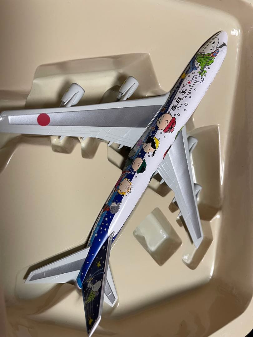 ANA　ボーイング747−400D　スヌーピー　フライングカラーズ