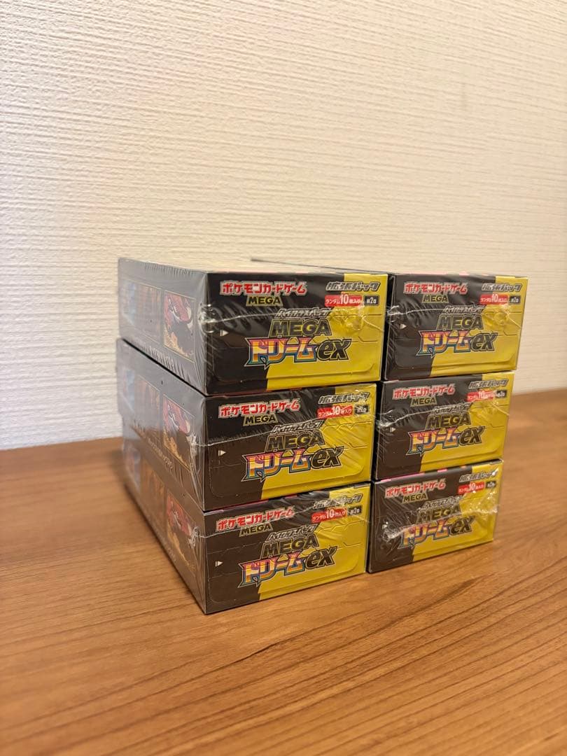 ポケモンカード MEGA ドリームEX 6boxセットシュリンク付き 新品未使用