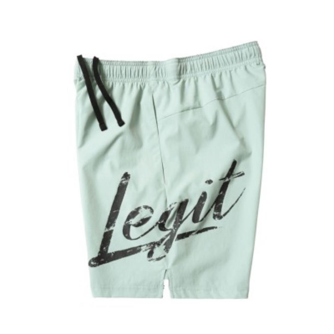 Legit ロゴプリント バスケットボールパンツ ミントグリーン