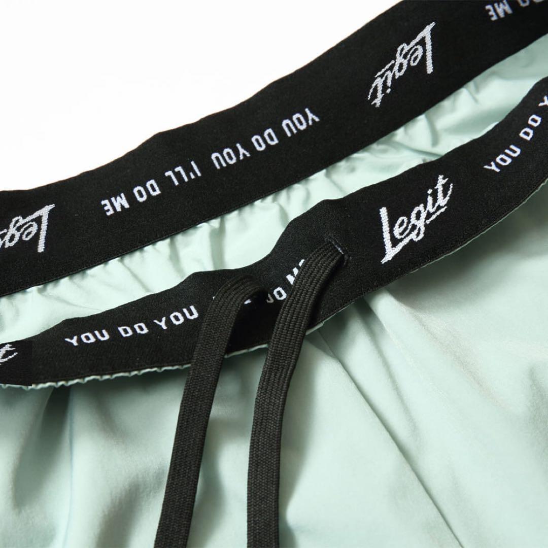 Legit ロゴプリント バスケットボールパンツ ミントグリーン