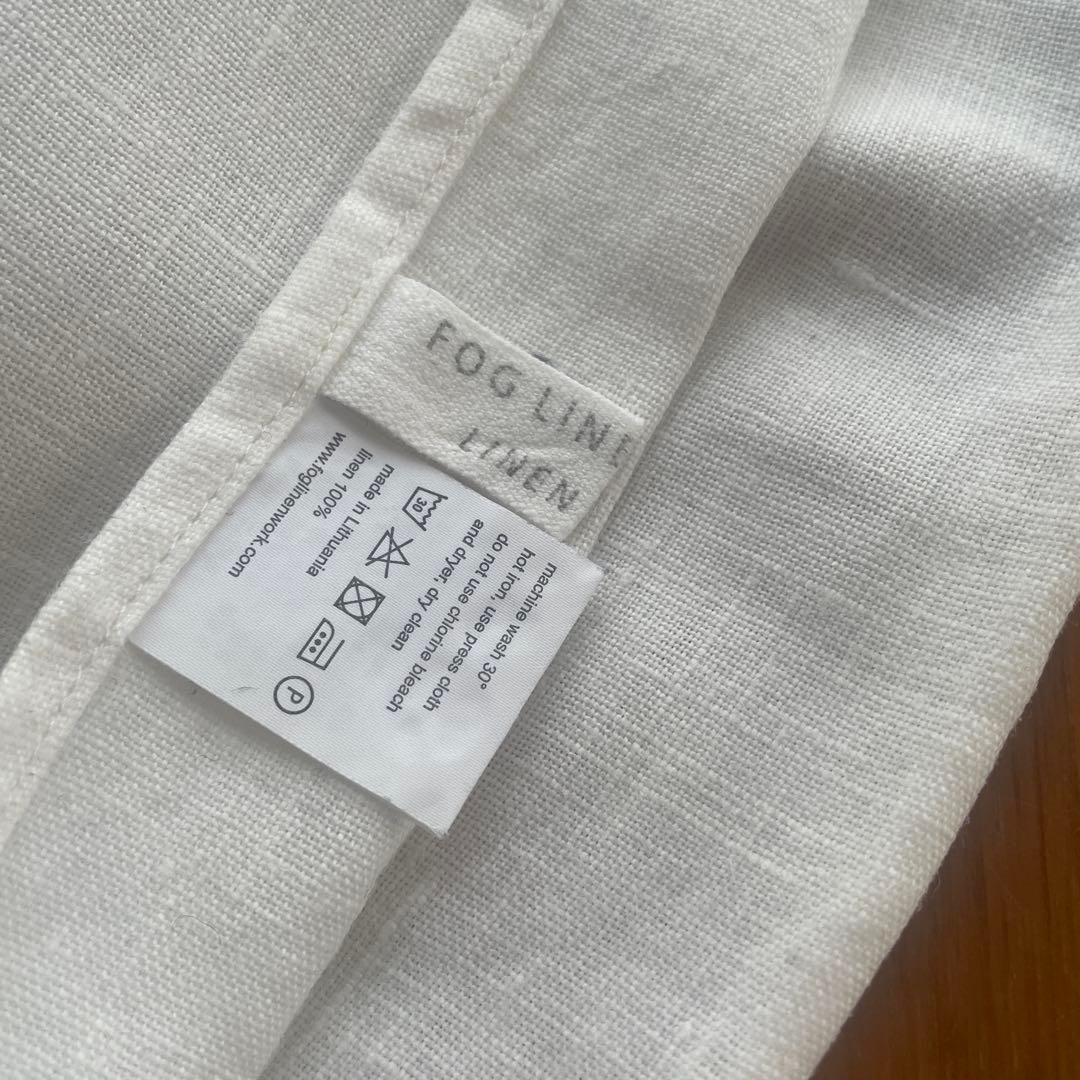 fog linen work ピローケース ホワイト2枚