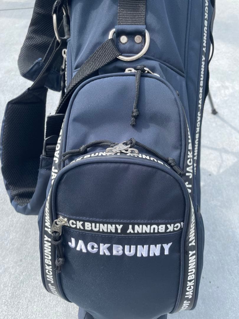ジャックバニー スタンド式キャディバック　ネイビー