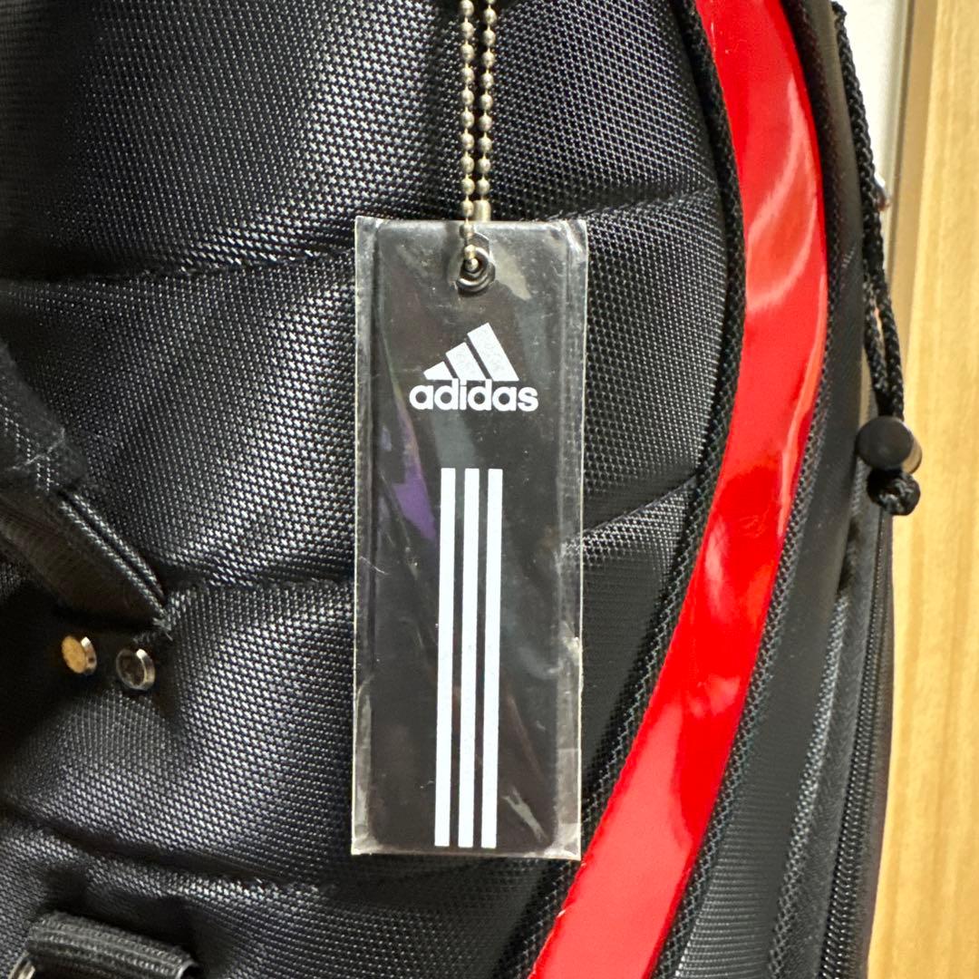 yoshi　adidas キャディバッグ 黒/赤