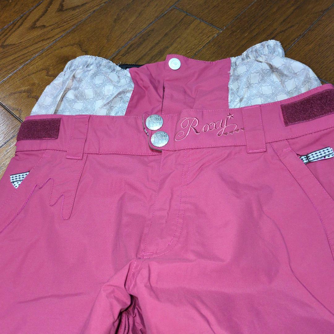 ROXY　スノボウェア　セットアップ　上下　Ｓ　デニム風　ワインレッド