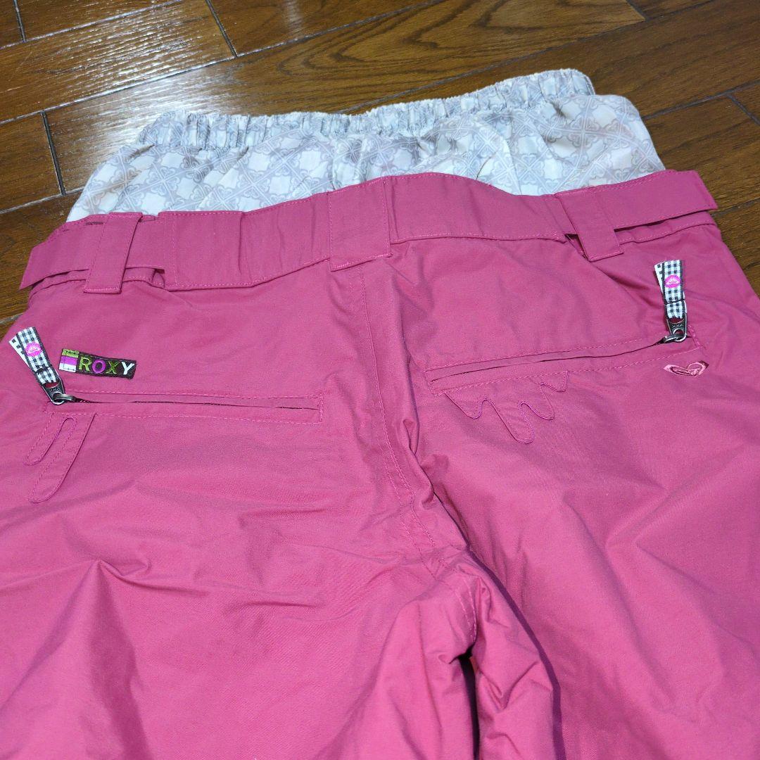ROXY　スノボウェア　セットアップ　上下　Ｓ　デニム風　ワインレッド