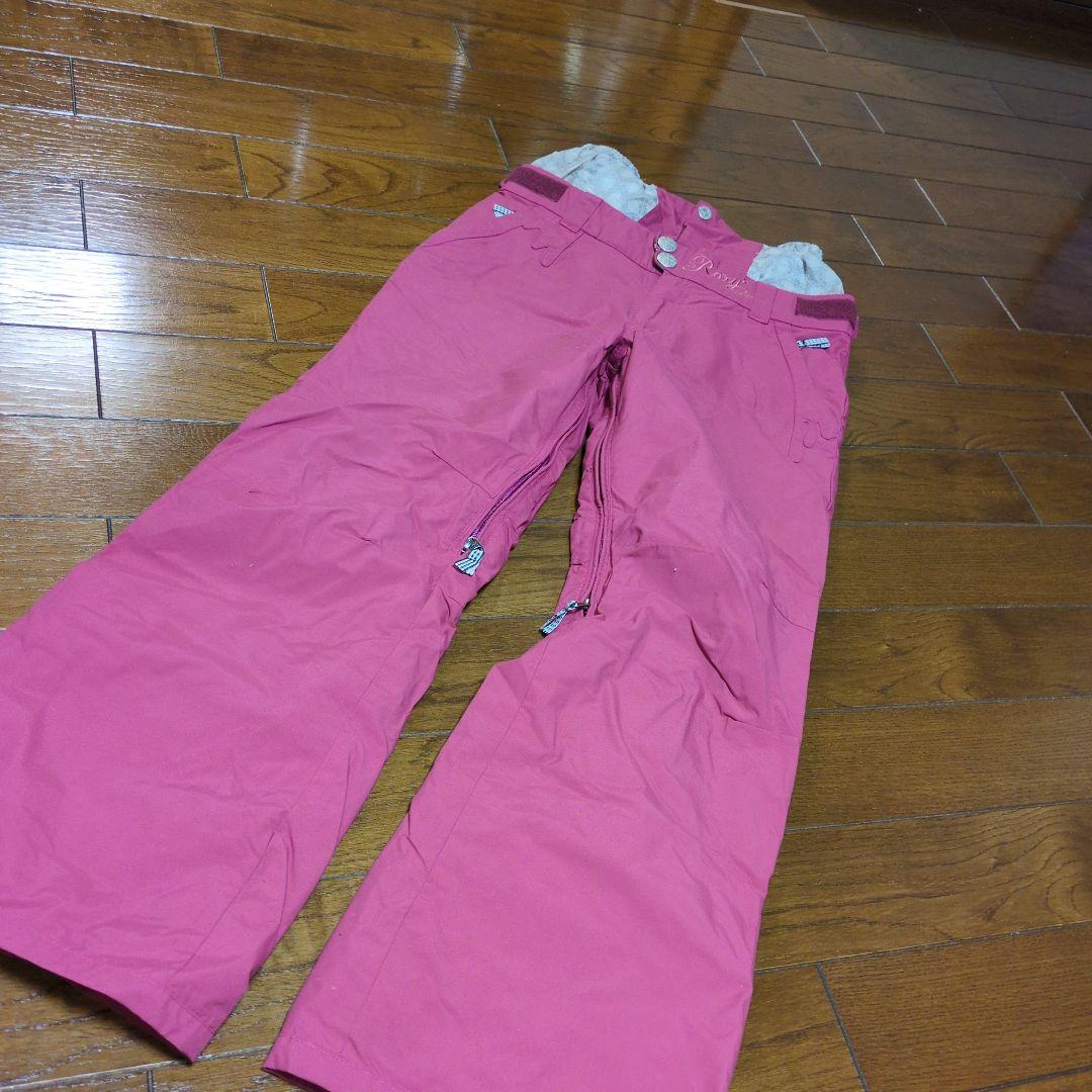 ROXY　スノボウェア　セットアップ　上下　Ｓ　デニム風　ワインレッド
