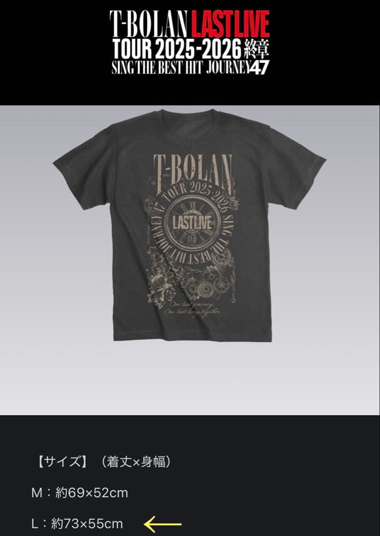 T-BOLAN ラストツアー　Tシャツ　ライト　セット