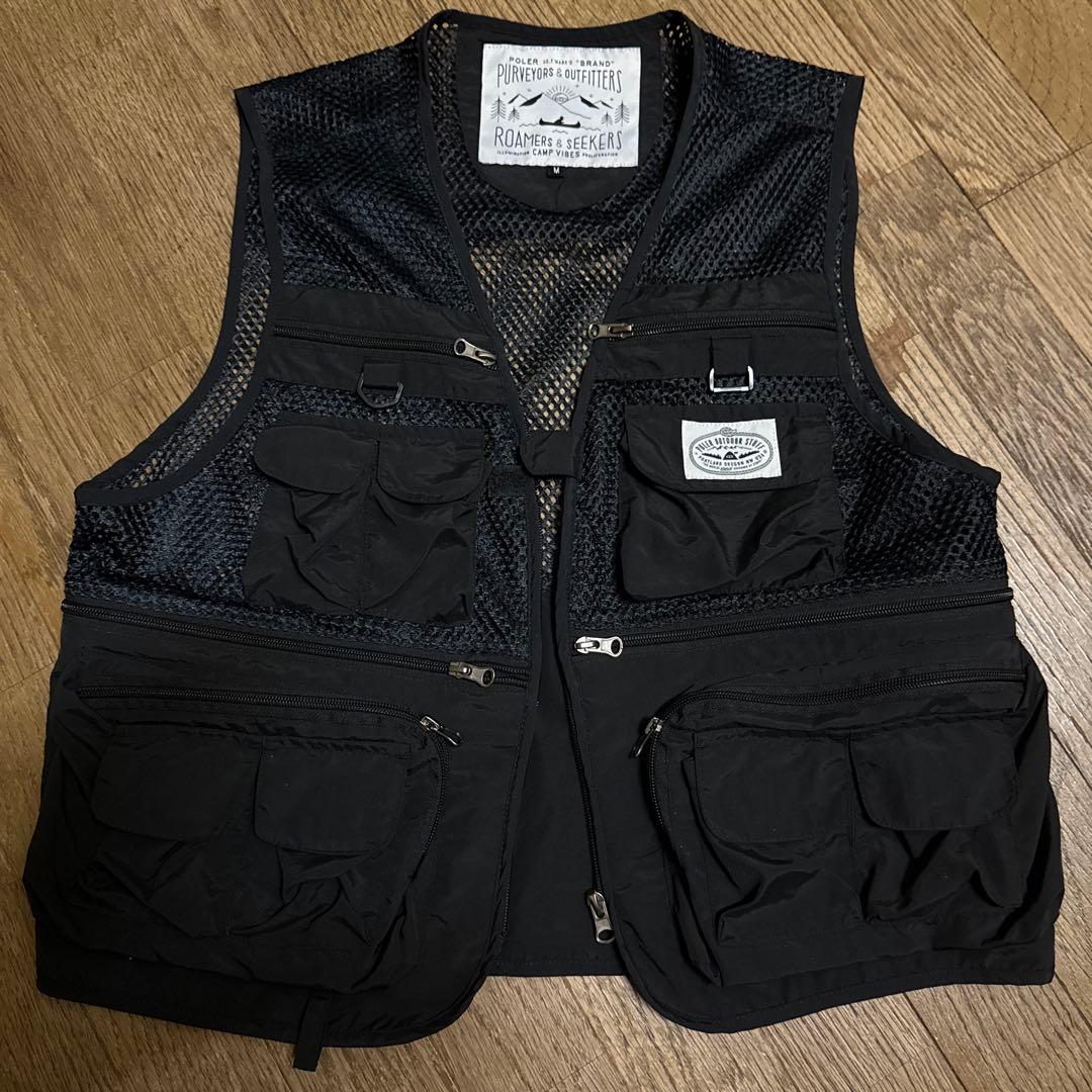 POLER フィッシングベスト M ブラック