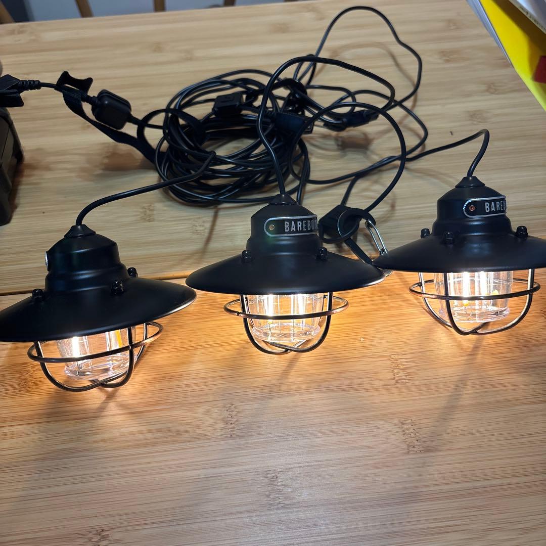侍*様 ベアボーンズ　LED三連ランタン　ブラック