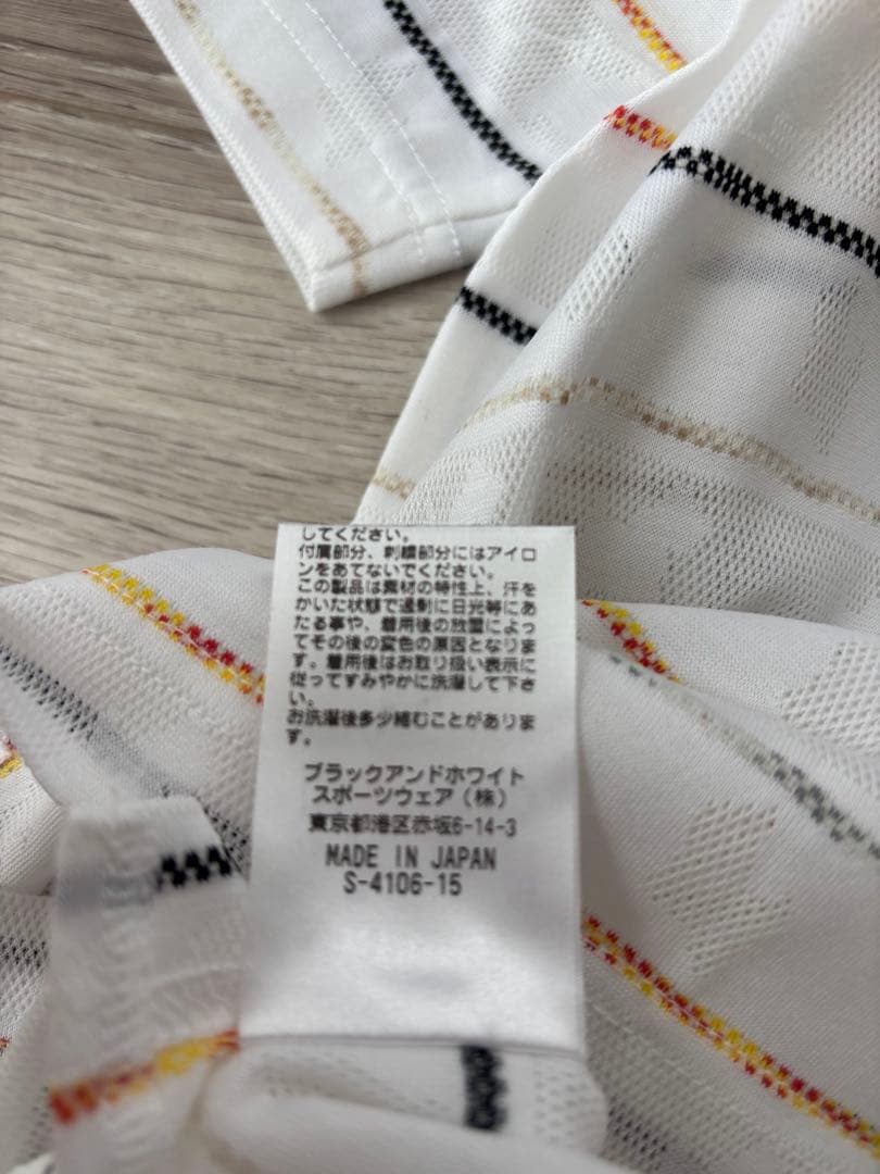 Black&White ポロシャツ ストライプ 半袖 新品未使用